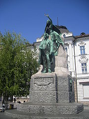 Preseren's statue